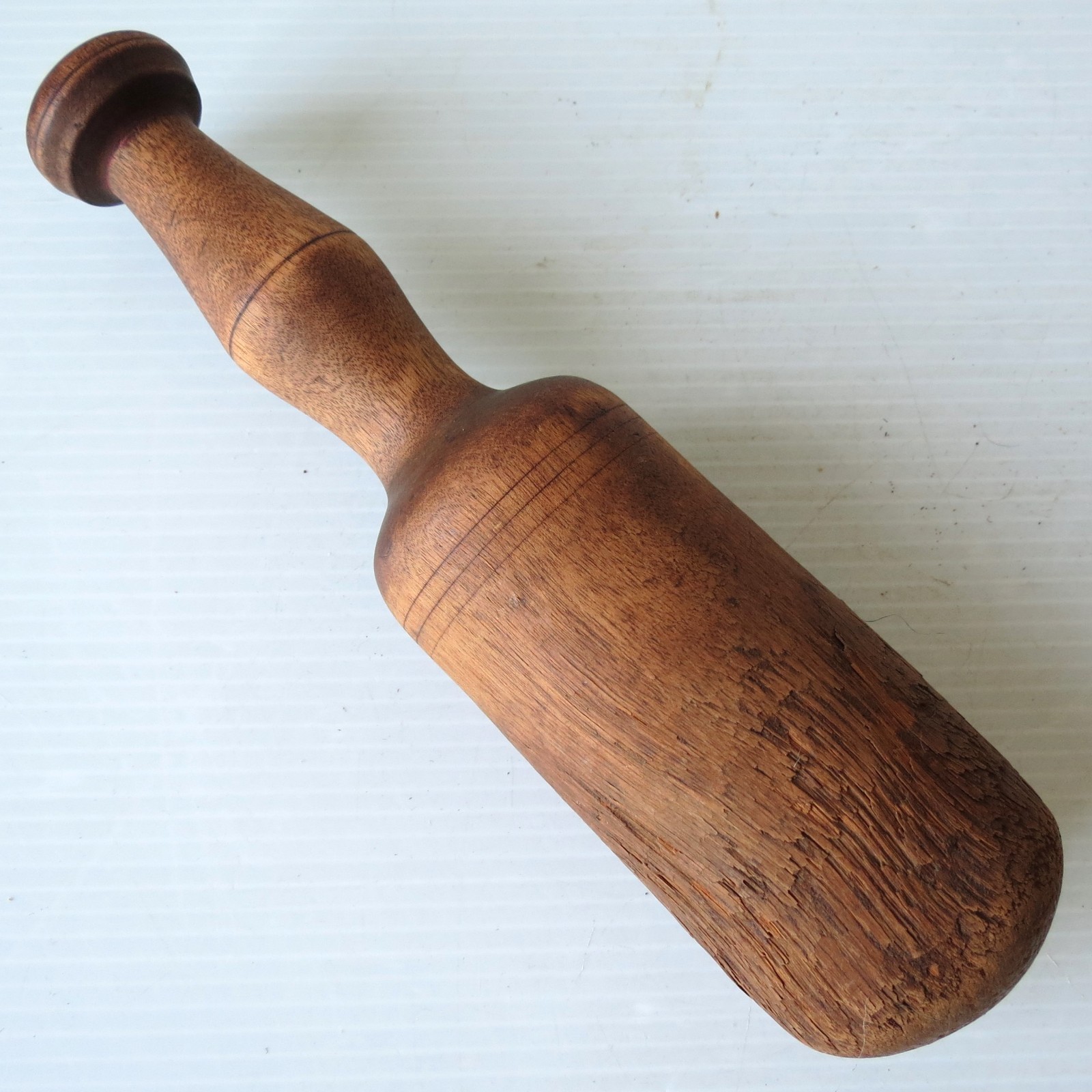 Antique Hand Turned Maple MORTAR & PESTLE 6″