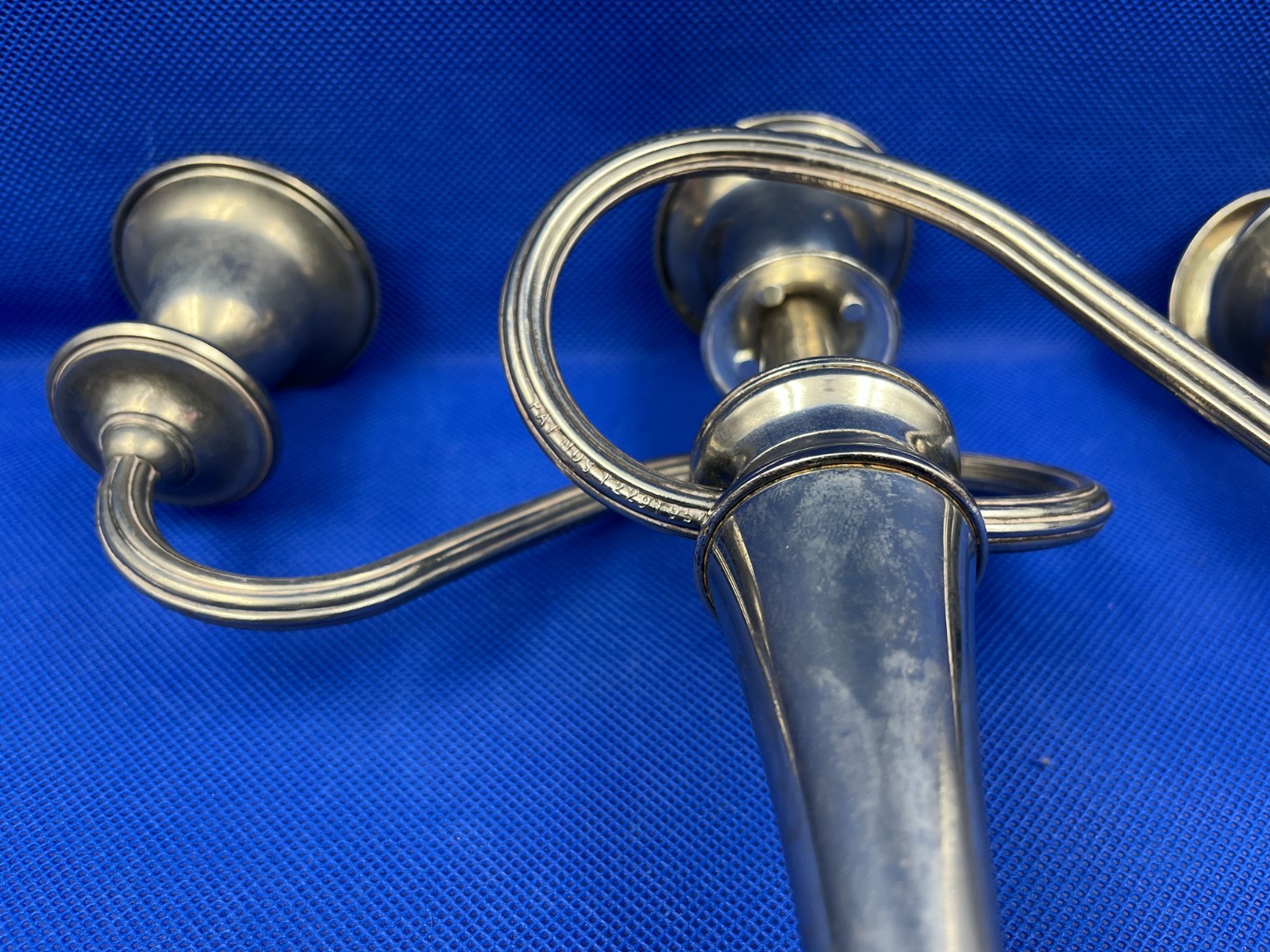 Good Quality 3 armed Silver plated Candelabra, made in England.