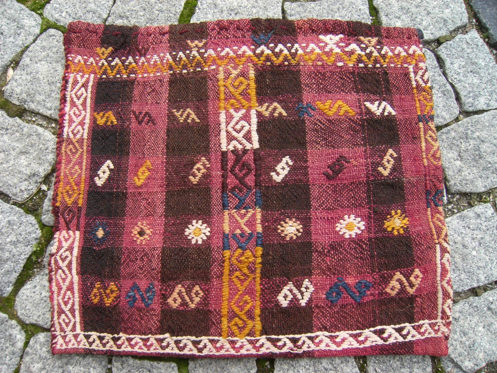 Fabulous Antique Turkish Anatolian Nomads Collector’s Piece Fragment Kilim Bag