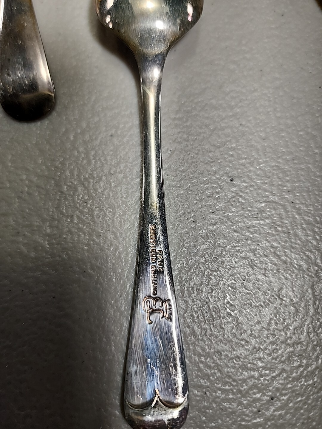 6 Teethed Serrated Tip Grapefruit Spoons EPNS Sheffield England Silverplate 5.5″
