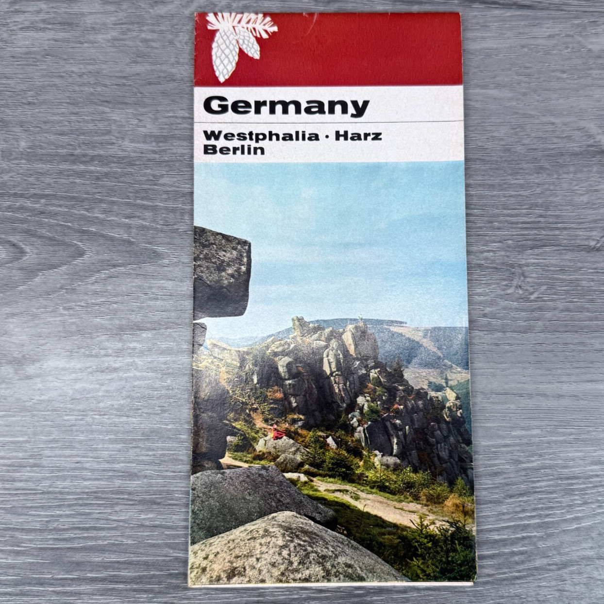 Vtg Germany Westphalia Harz Berlin Travel Brochure & Fold Out Map Northern