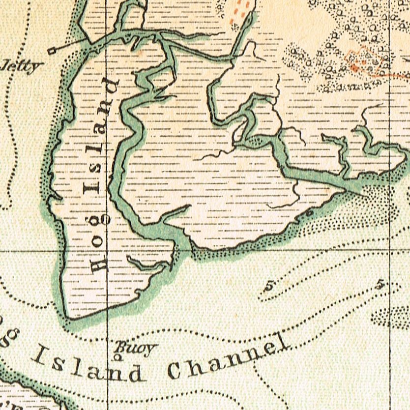 CHARLESTON 1893 Original Map City Plan U.S.A SOUTH CAROLINA state map