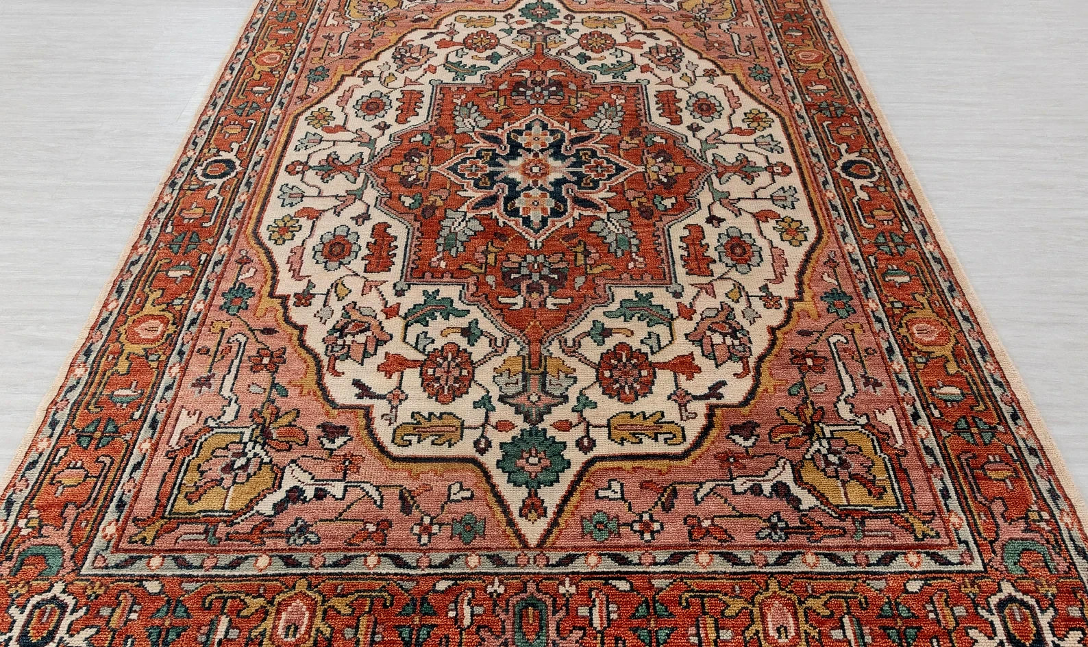 Luxury Antique Hand Knotted Oriental Oushak Rugs 6×9 7×10 8×11 9×12 10×14 12×15