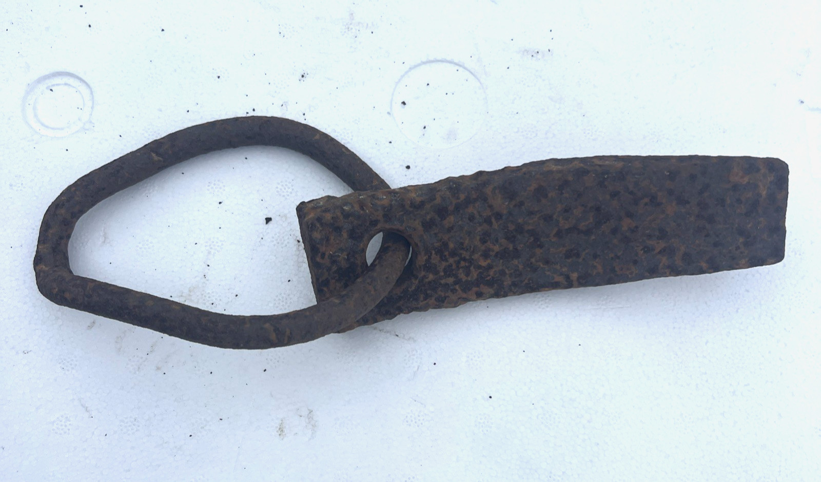 LOG DOG RING Hand Forged Loggers Raft Float Antique Mule Drag Primitive Wedge