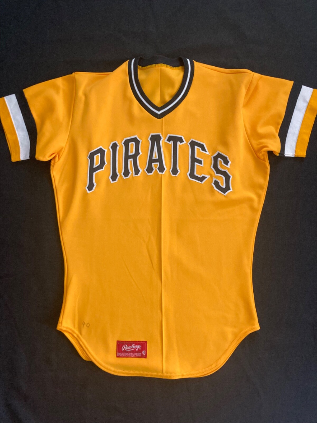 Pittsburgh Pirates Authentic Rawlings Yellow/Gold Jersey New 1980’s Mint
