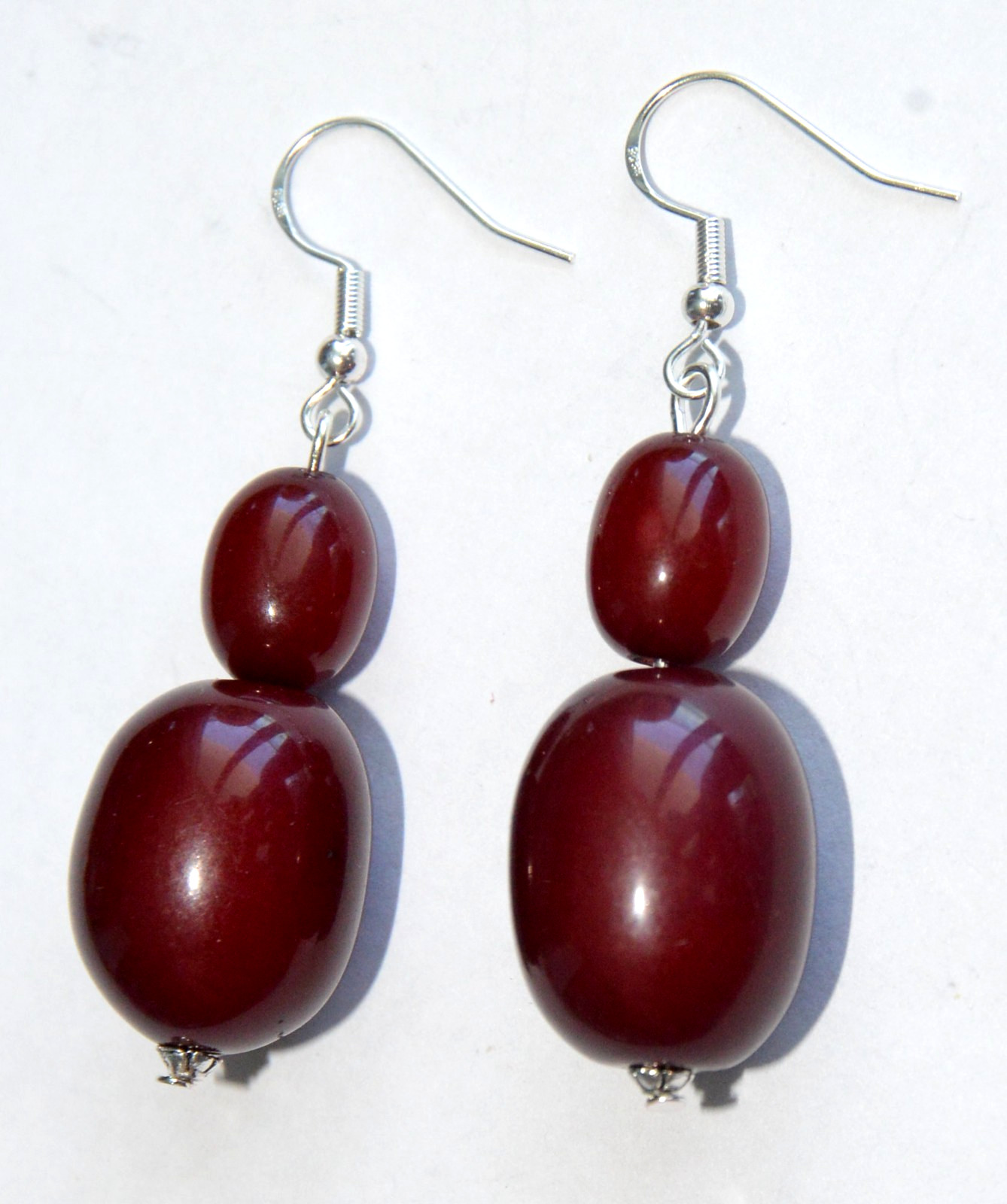 ✅RUSSIAN SOVIET BALTIC CHERRY AMBER SILVER HOOK EARRINGS BAKELITE NECKLACE WATCH