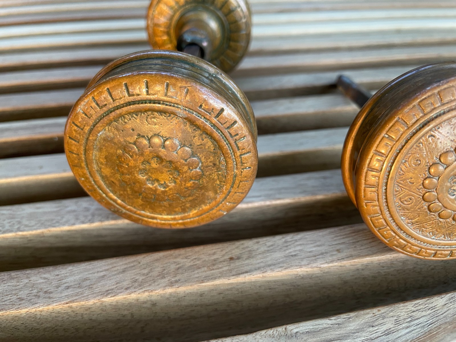 Vernacular Door Knobs – Schroder – Victorian Antique – Ex Traverse City Asylum