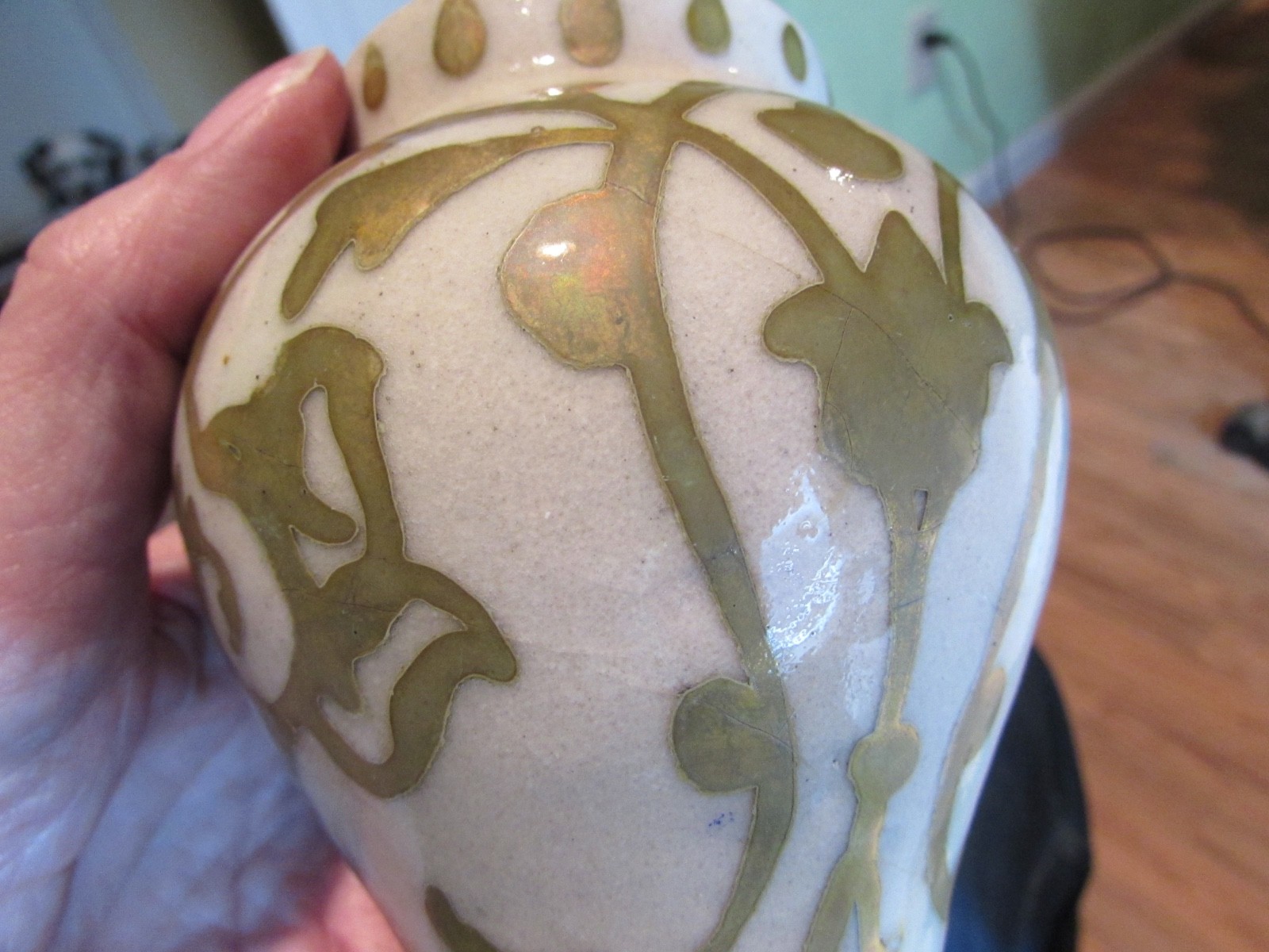 Provenance Unknown Suspect China Yellow-Glazed Vase 5 Inch Tall 2 Inch Wide @ Ba