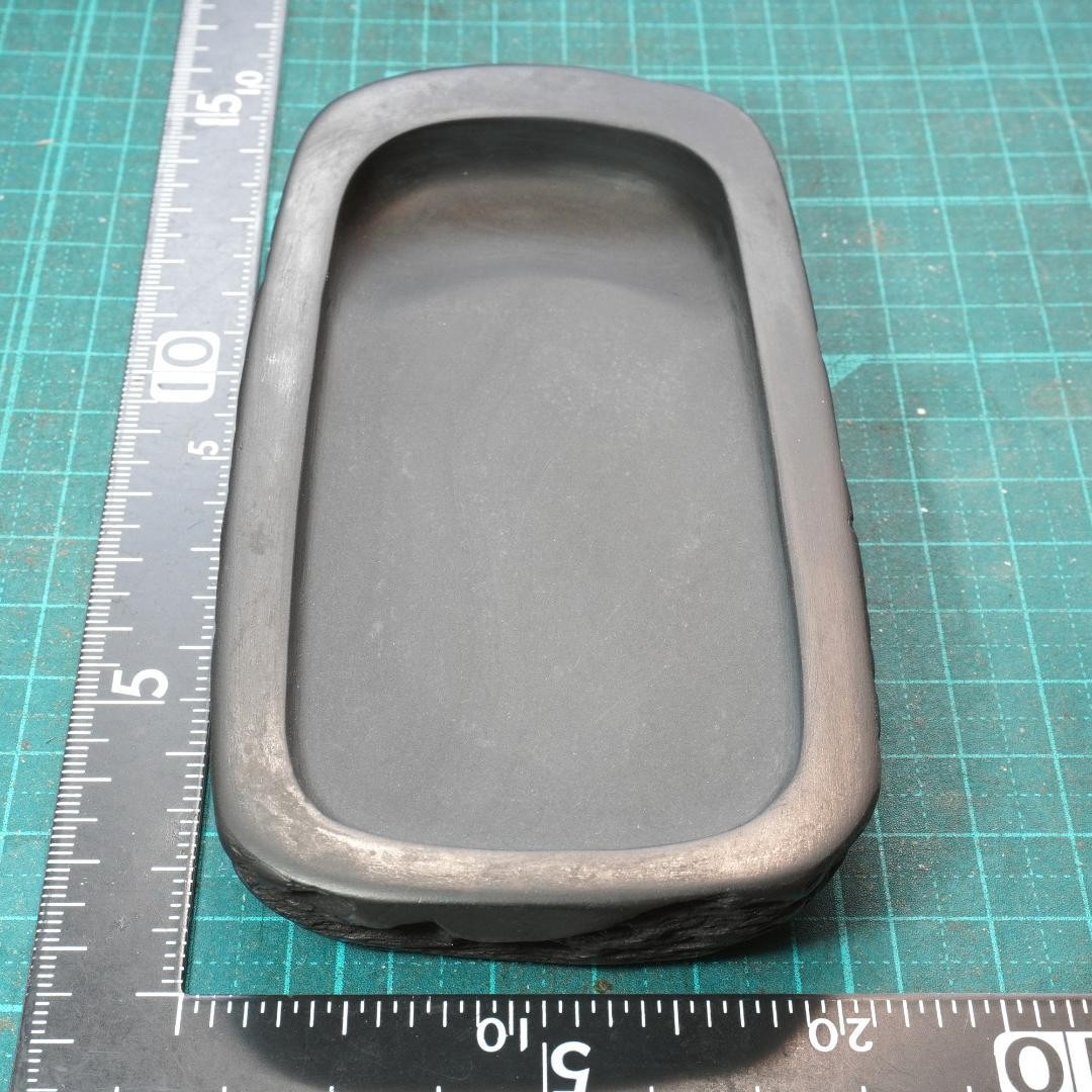 Calligraphy Wakata Ink Stone 12.6 x 6.6 cm Vintage Suzuri Sumi Shodo Shuji Tool