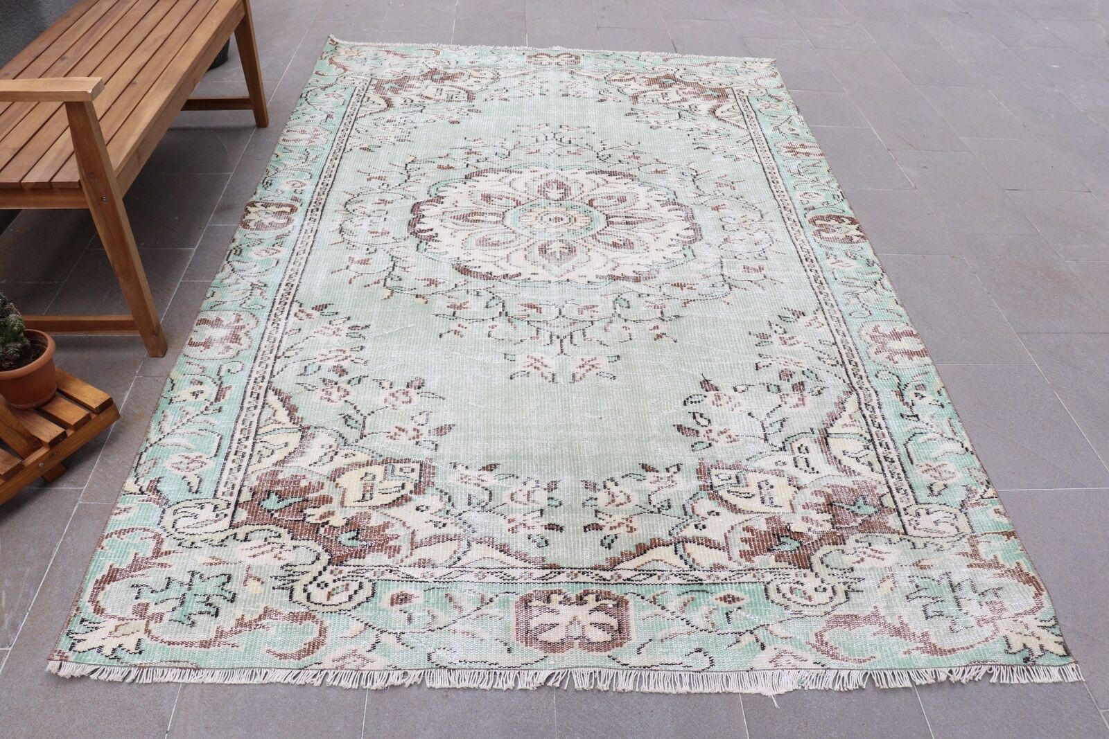 Oushak Rugs, Home Decor Rug, Vintage Rug, Turkish Rug, 5.7×8.9 ft Large Rug