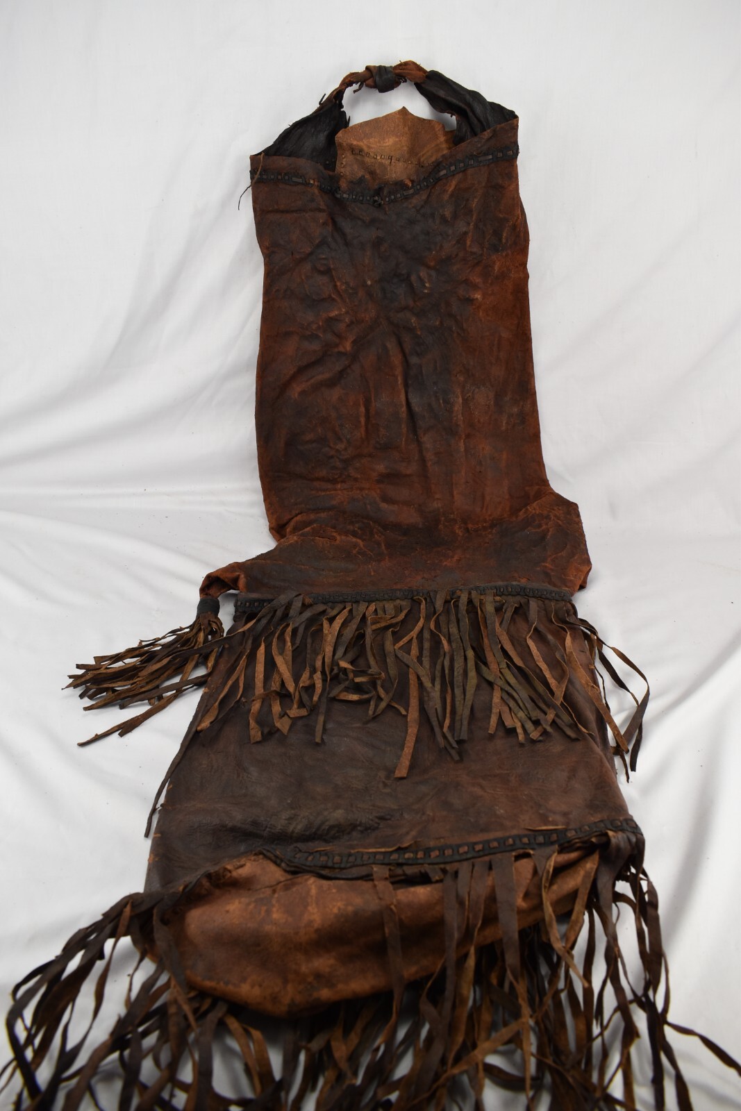 Antique Bedouin Middle Eastern Traditionlal Tribal Leather Handbag