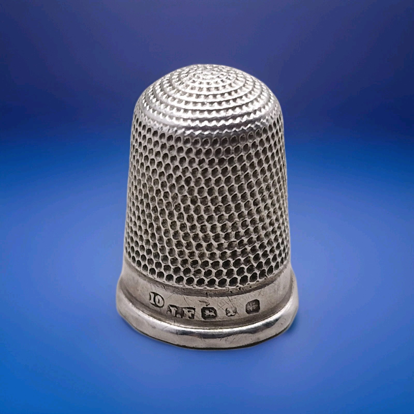 Antique Sterling Silver Thimble James Fenton & Co Birmingham 1897
