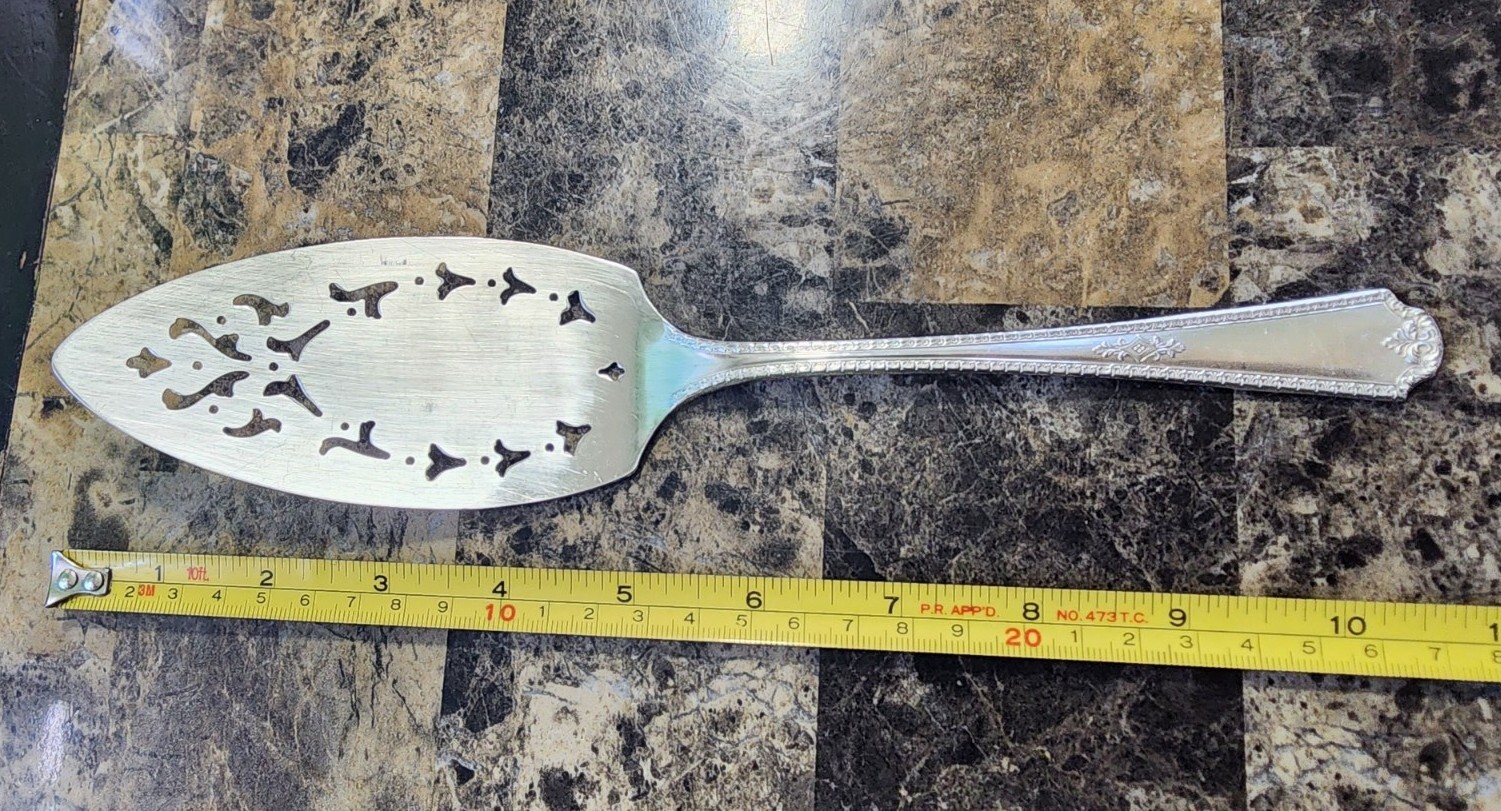 SL & GH ROGERS c1929 BERKELEY PTRN SILVERPLATED PIE🥧 PASTRY 🍮& CAKE 🍰 SERVER