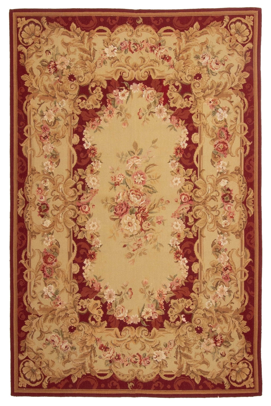 Traditional Vintage Hand Woven Area Rug 3’10” x 5’10” Wool Oriental Carpet