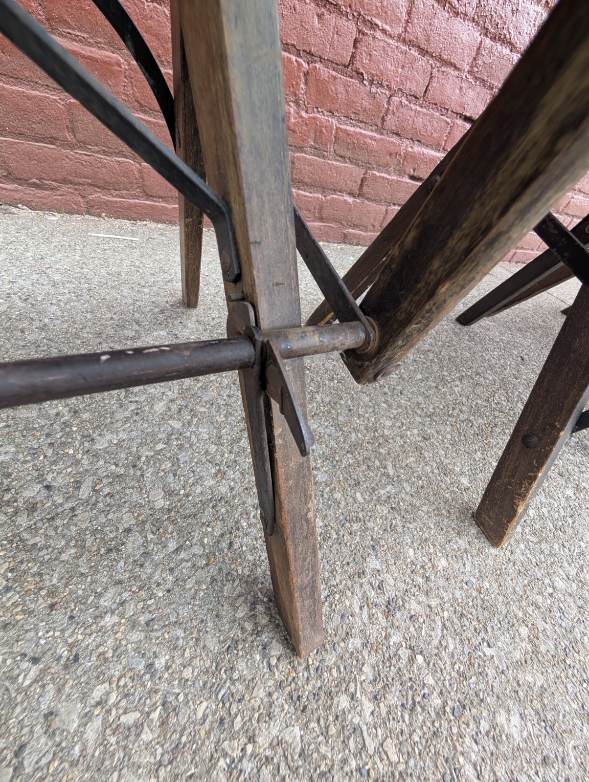 Antique Solid Kumfort Folding Chairs Louis Rastetter & Sons Set Of 4 Fort Wayne