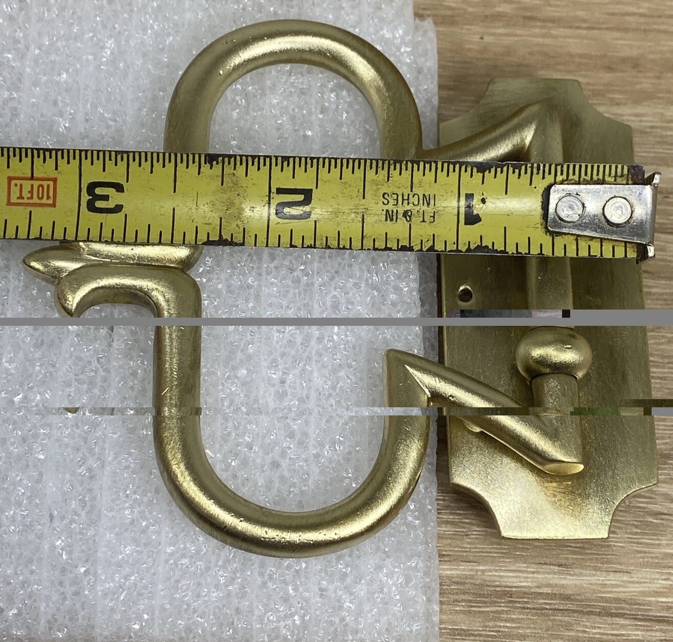 Vintage Ornate Decorative Swivel Solid Brass Drawer Pulls Made In ITALY Set (2)