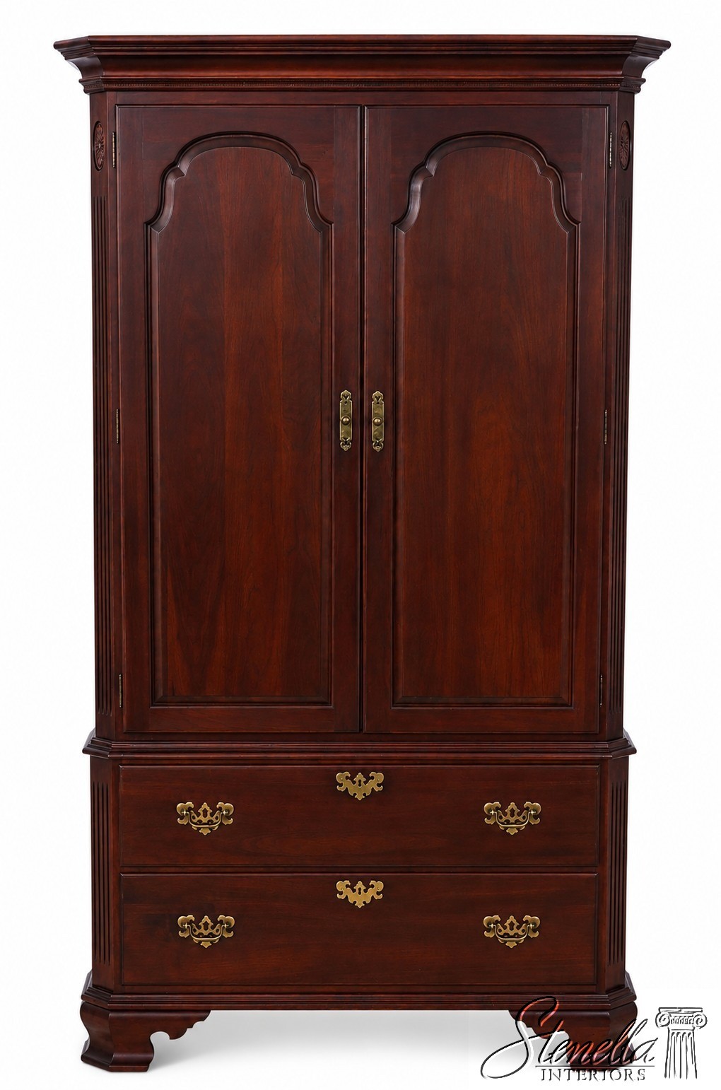 F73512: ETHAN ALLEN Georgian Court Cherry Bedroom Armoire