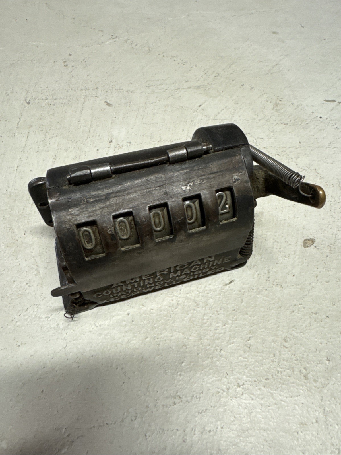 RARE Vintage 1897 AMERICAN COUNTING MACHINE Cast Iron Trolley Counter WORKS!!