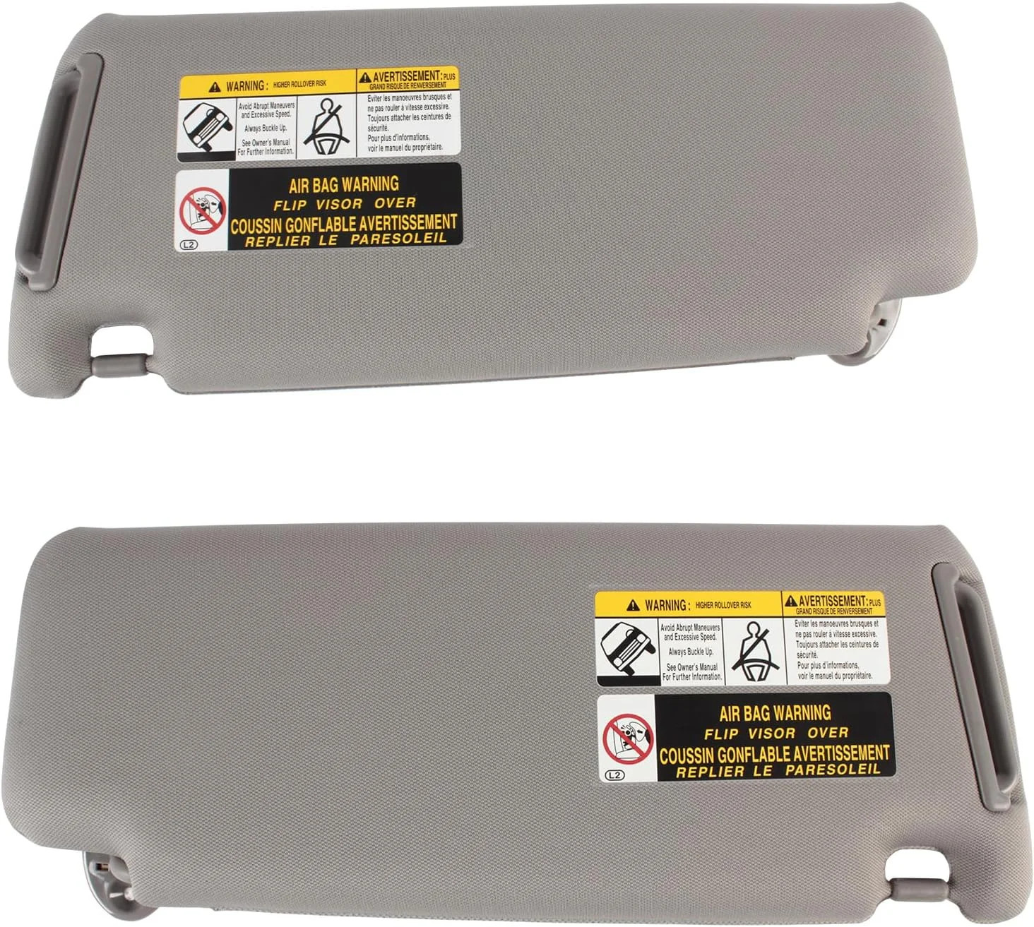 Left Driver Side Sun Visor Compatible with 2010 2011 2012 2013 2014 2015 2016 20