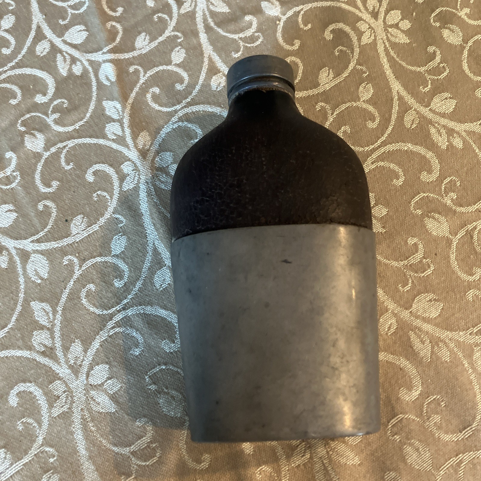 Antique James Dixon & Sons Flask And Leather