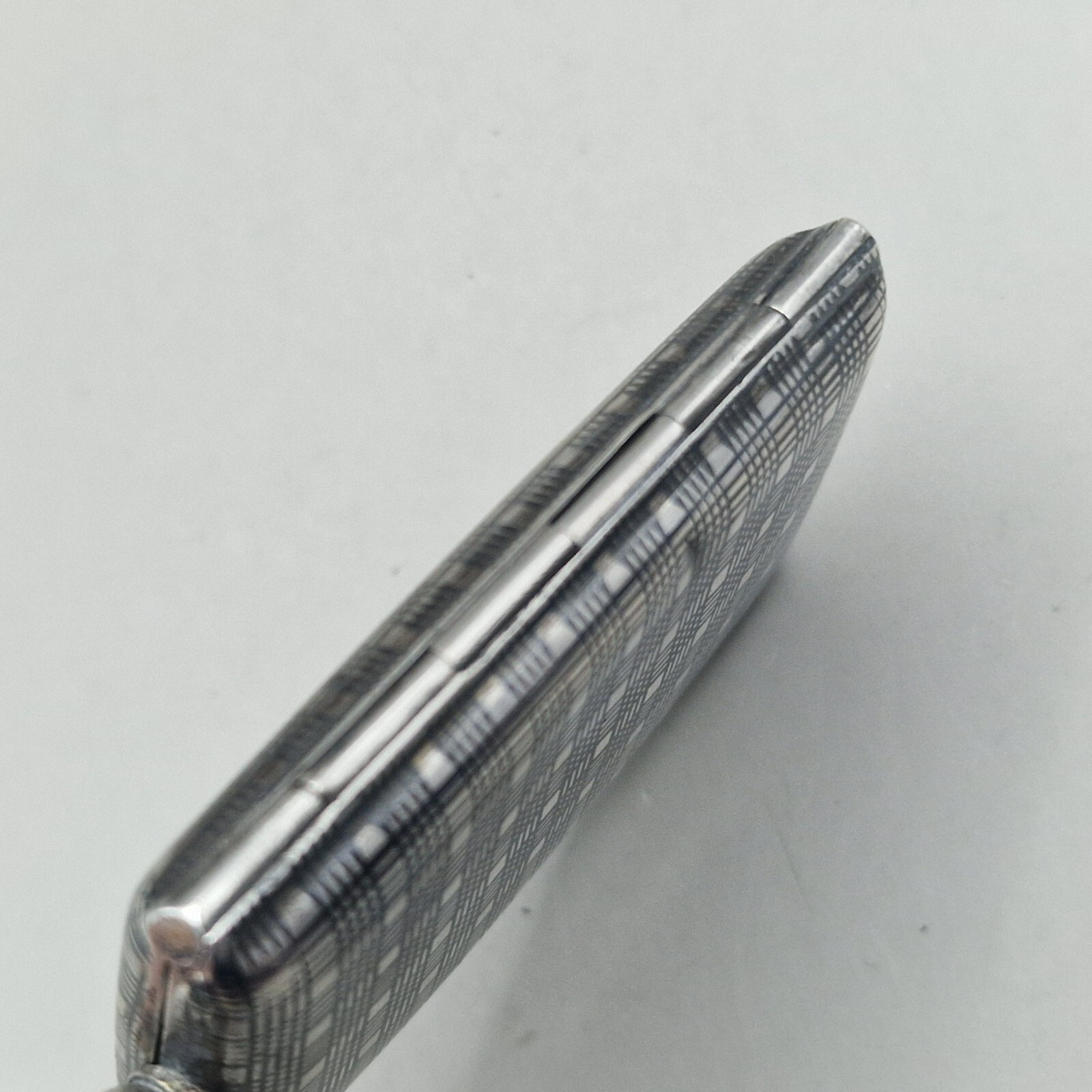Antique Solid Silver and Niello Double Sovereign Case French Weevil Import Marks