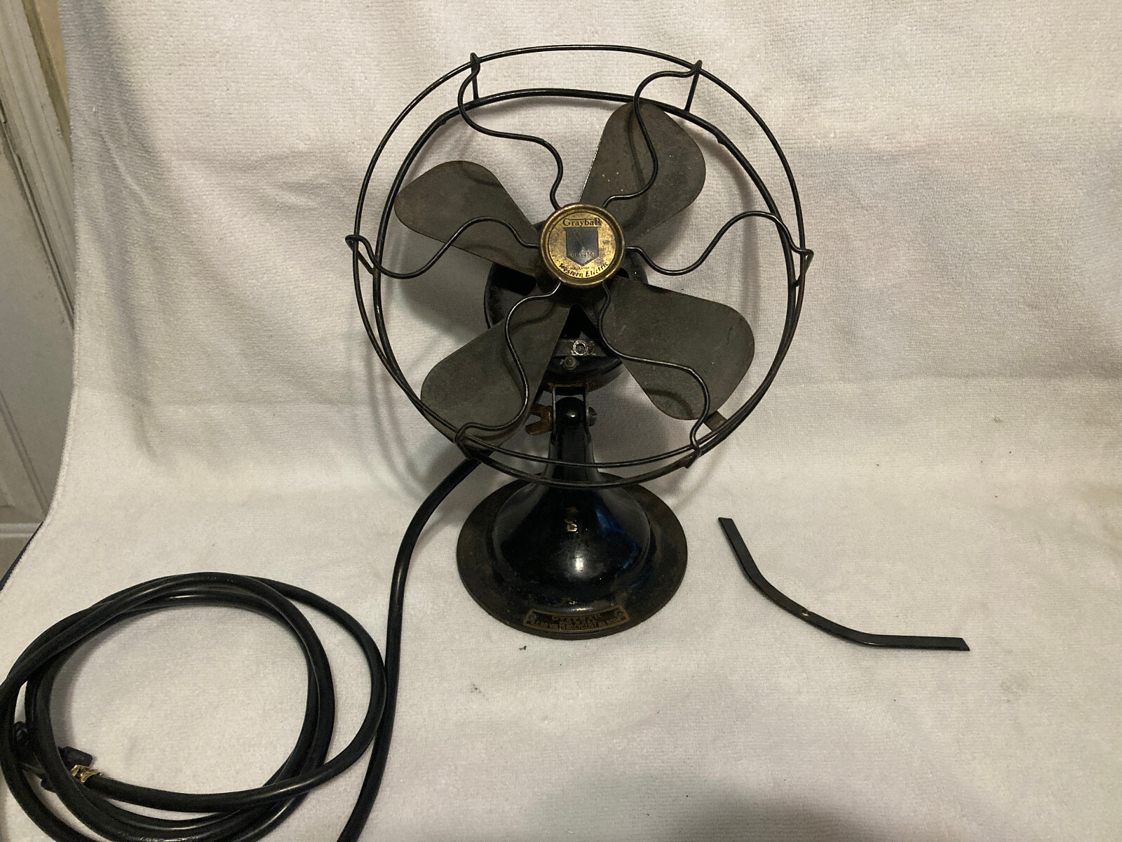 1930s Graybar Electric Successor 9004 Western Electric Fan Working SEE VIDEO