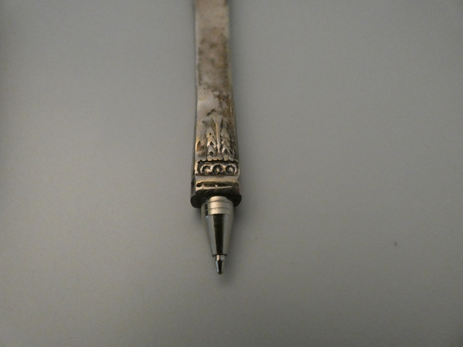 SILVERPLATE ART DECO SCRIBE PEN