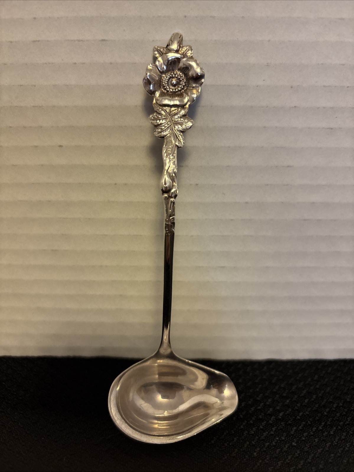 Reed & Barton Silver Plated Harlequin Wild Rose Ladle Cream Spoon