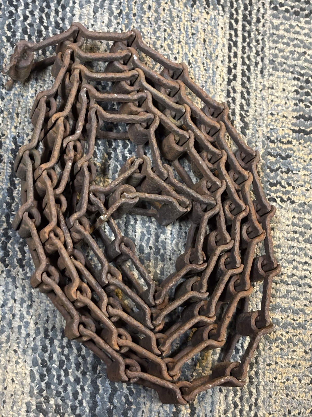 Rusty Chain Square Link Farm Machinery Industrial Steampunk Flat Vintage 8 +’