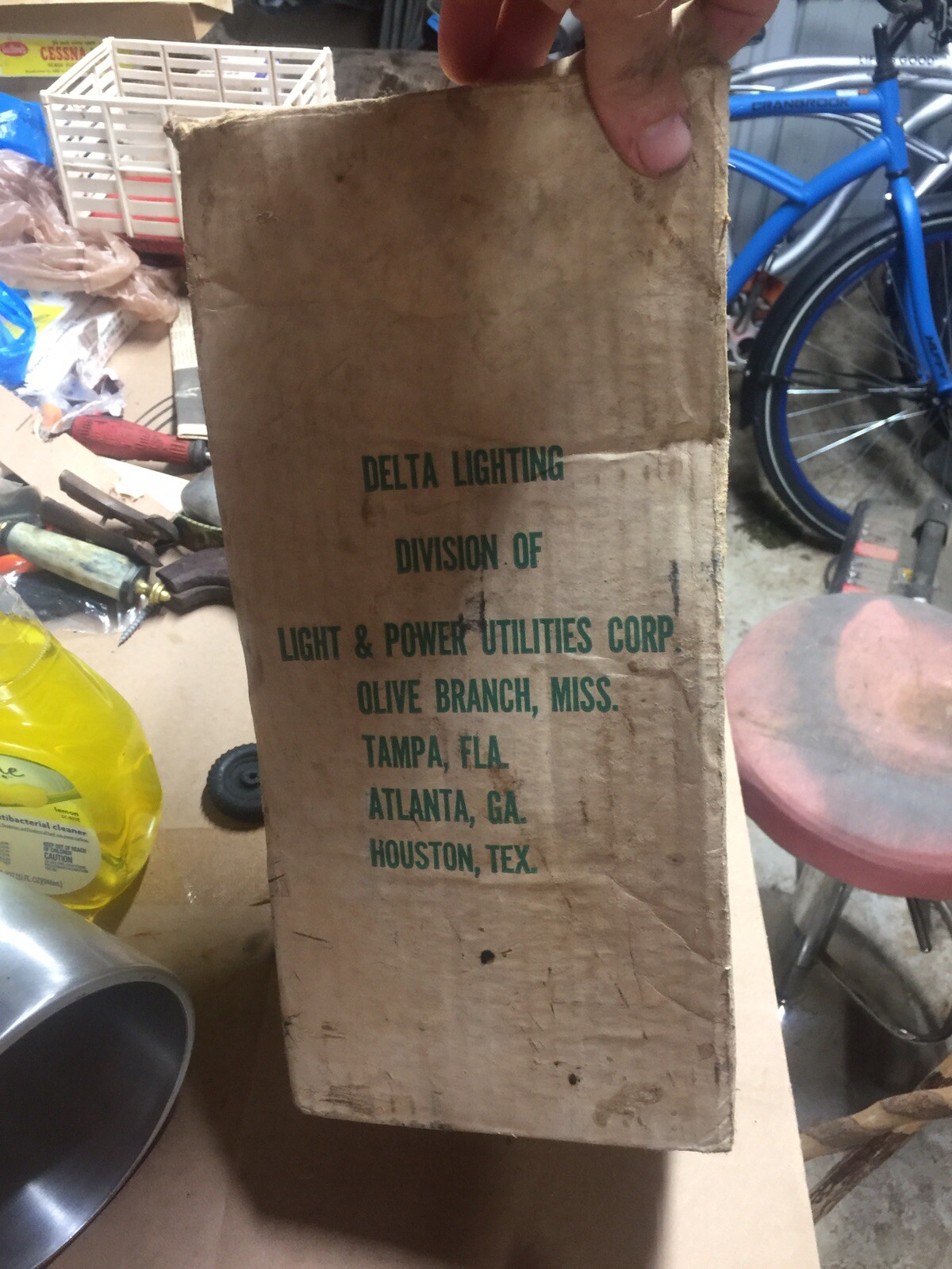 VINTAGE RETRO MID CENTURY DELTA CONE SPOTLIGHT LIGHT FIXTURE, NOS