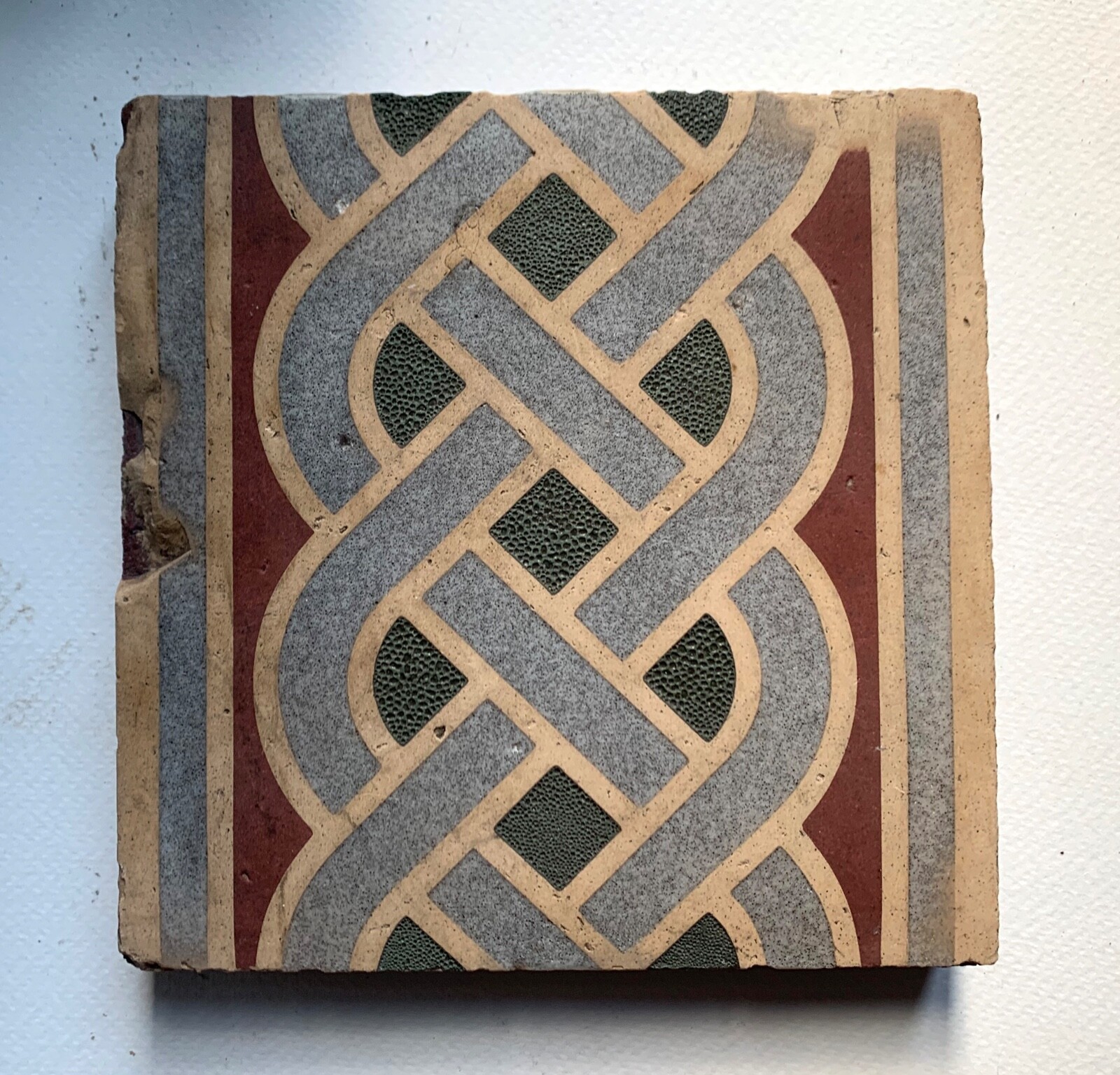 Antique Victorian Encaustic Minton Tile – 1860s