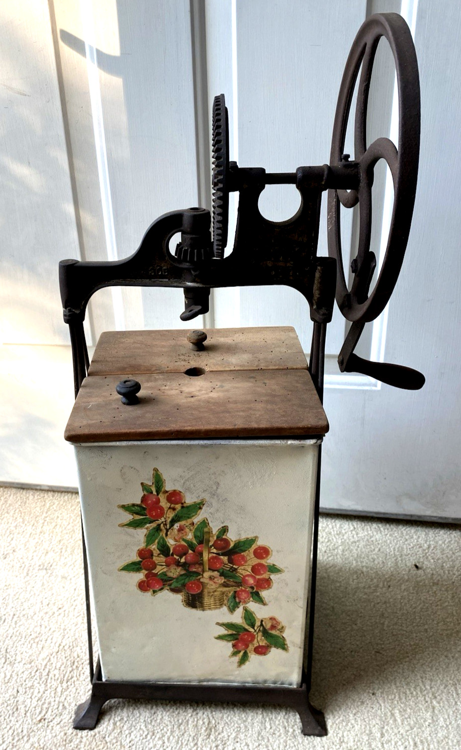 Antique 1917 Dazey Butter Churn – Rare Tin Box Style – Farmhouse Decor