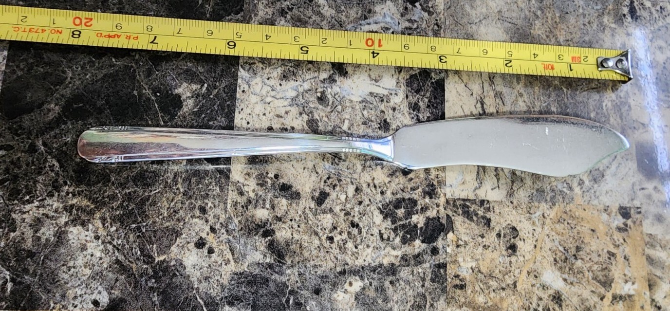 ONEIDA TUDOR PLATE c1926 ELAINE PATTERN SILVERPLATED MASTER BUTTER KNIFE 🧈