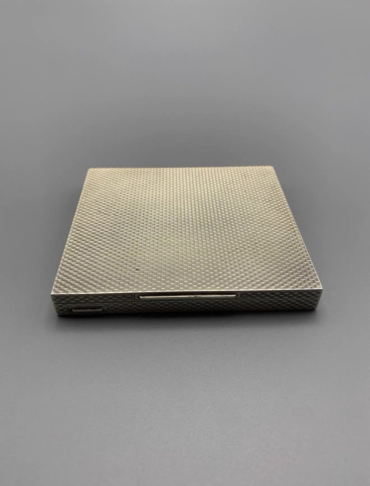 Antique Solid Silver Cigarette Case London United Kingdom 1962