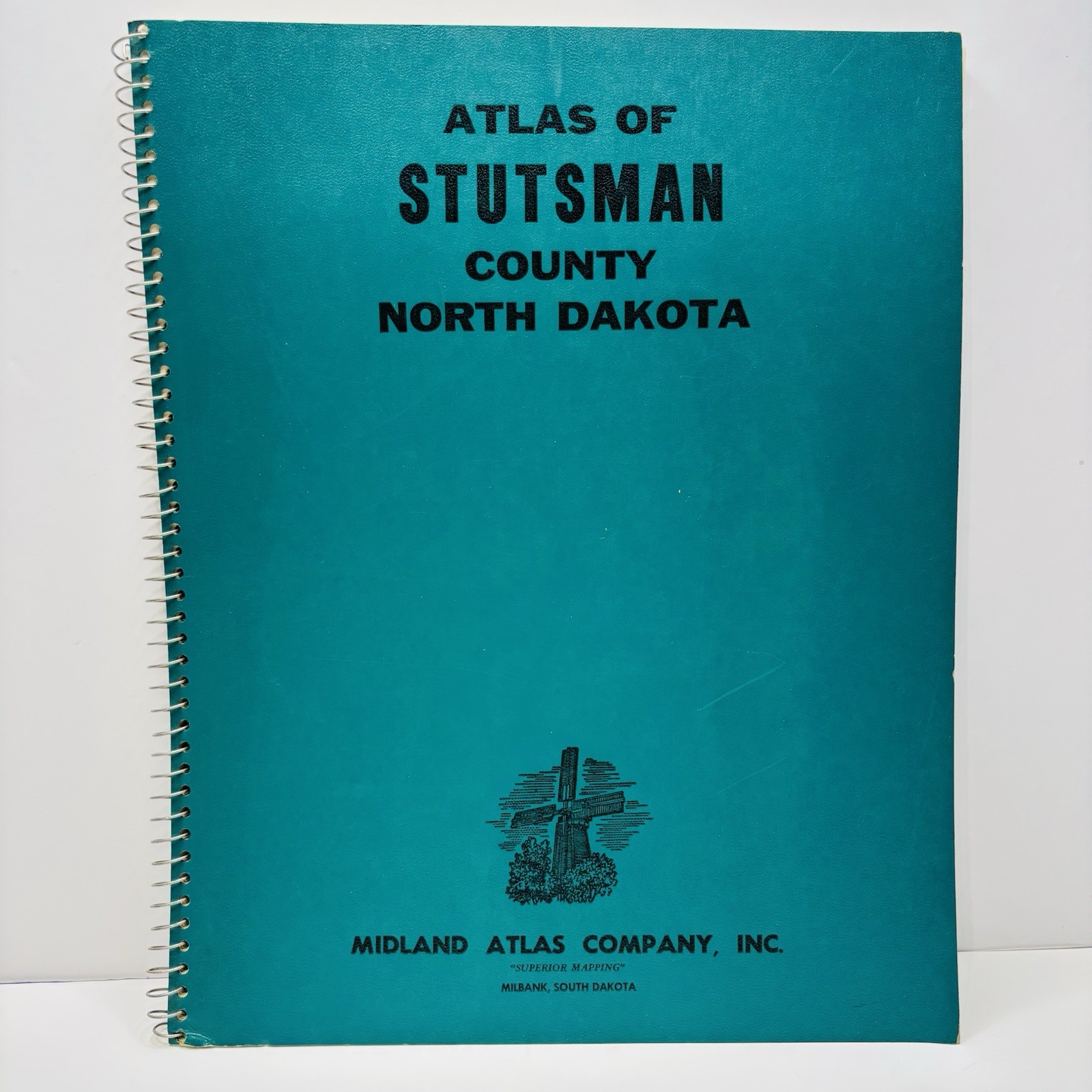 Stutsman County North Dakota 1972 Midland Atlas