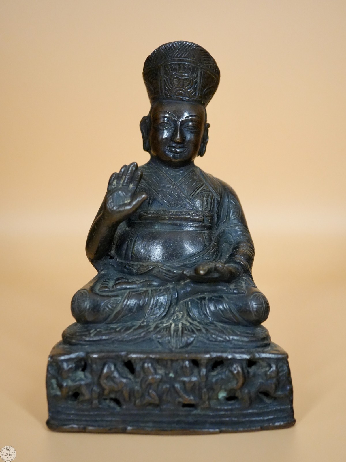 Antique 17th Century Tibetan Buddhist Bronze Figure of Lama Ngawang Drakpa