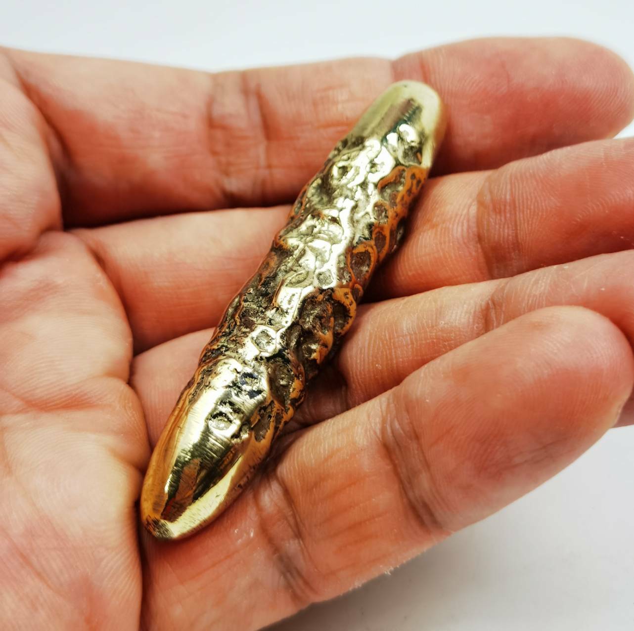 Natural Laos Gold Leklai Amulet Powerful Buffalo Mountain Cave drop Master Real