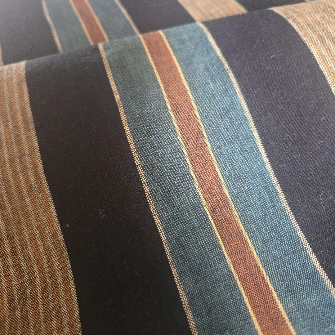 Antique Indigo Kasuri Cotton Fabric Remnant 34.5x178cm for Remake Ready