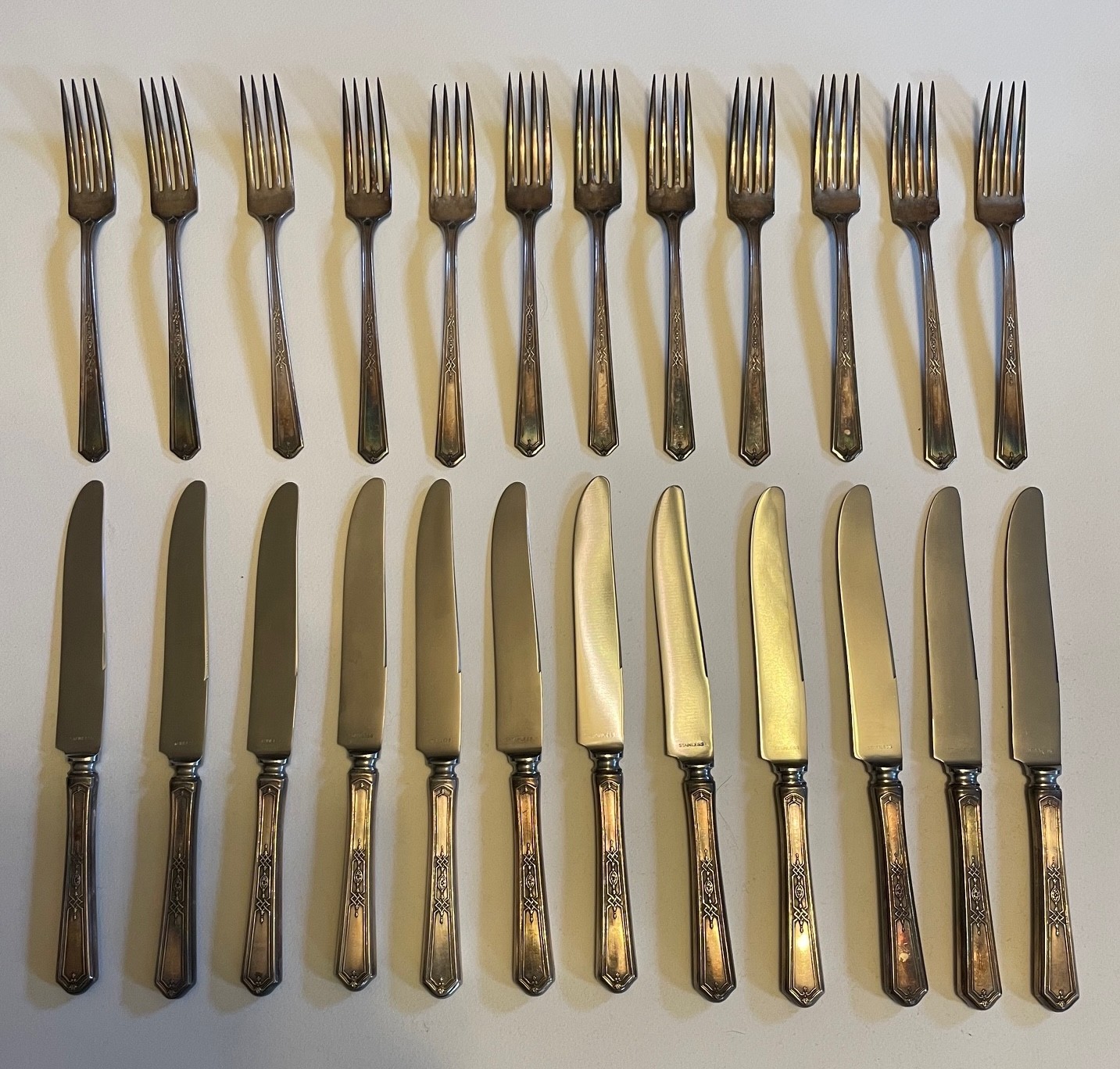 silver plated flatware mary stuart 1927 oneida