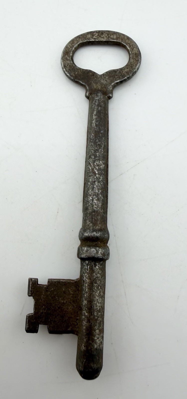 Antique Fancy Ornate Barrel Metal Steel Skeleton Key 3”