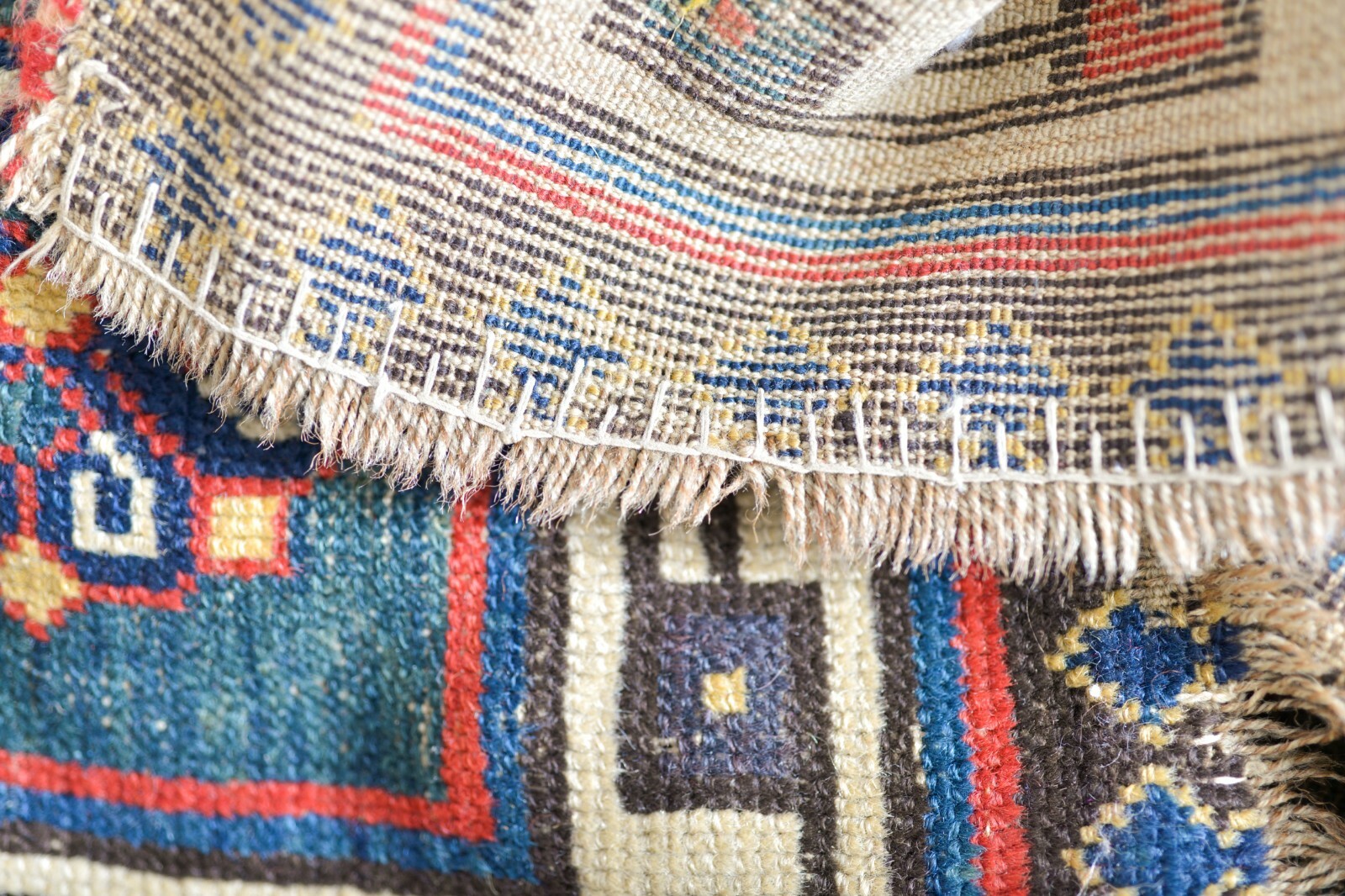 HIGHLY IMPORTANT ANTIQUE INSCRIBED DATED 1855 ARMENIAN TALISH CAUCASIAN RUG