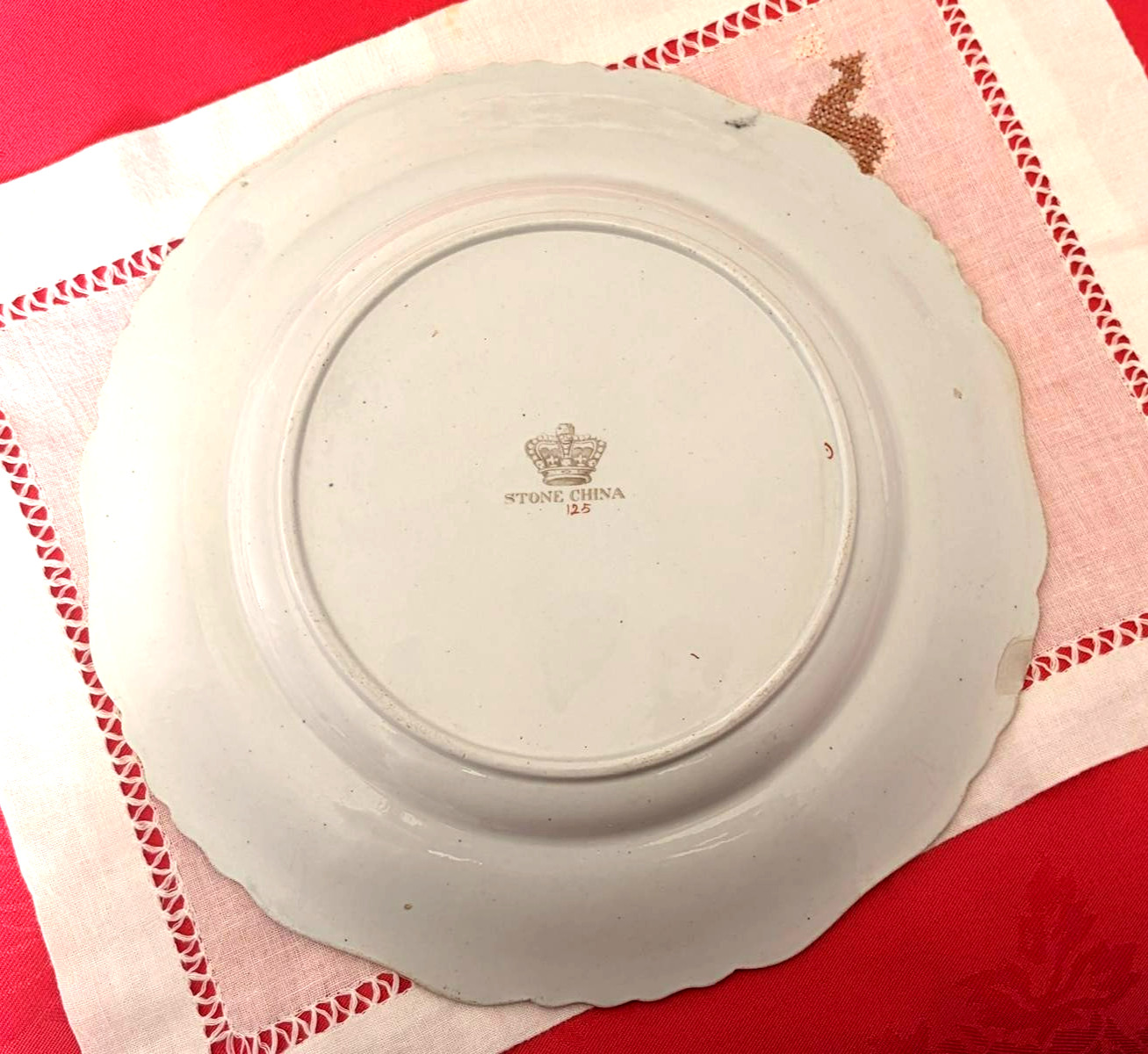 Antique Hicks Meigh & Johnson Ironstone Plate Rocks & Birds Pattern 125 – c 1830
