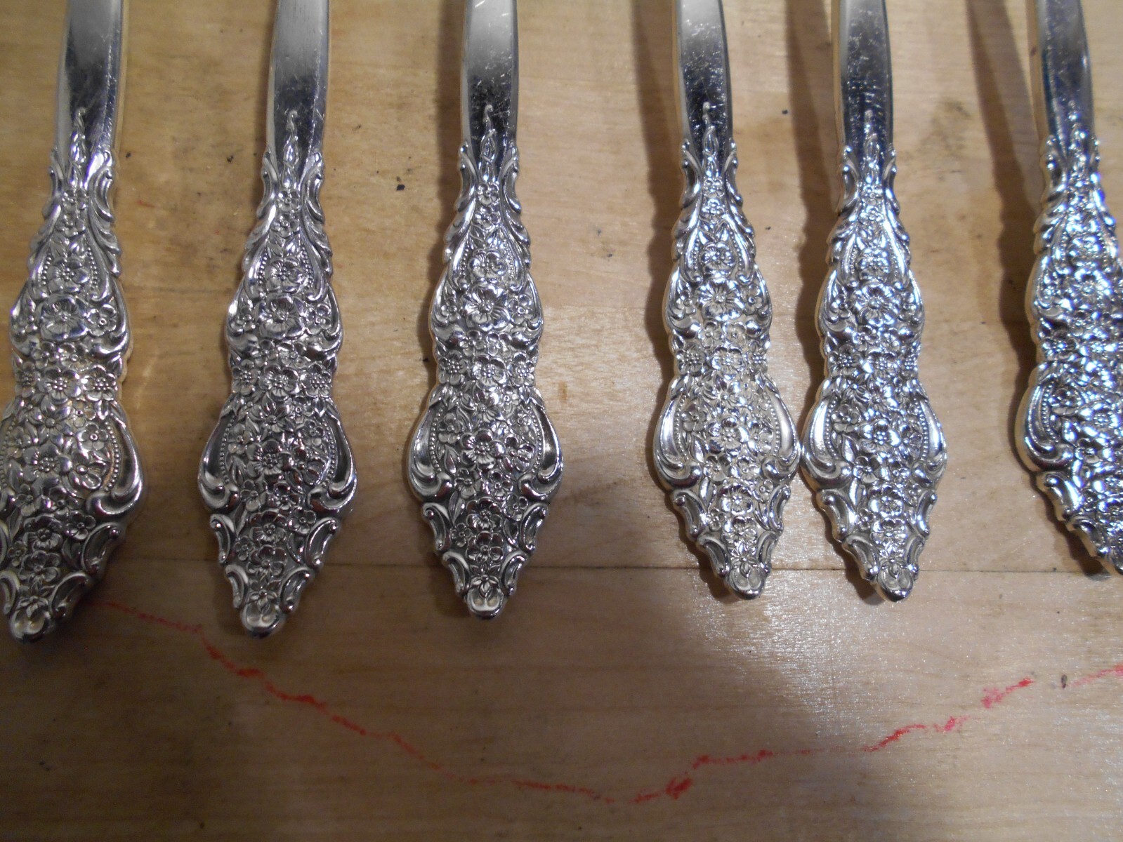 6 Rogers 1971 SILVER RENAISSANCE Pattern Dinner Forks IS 8565
