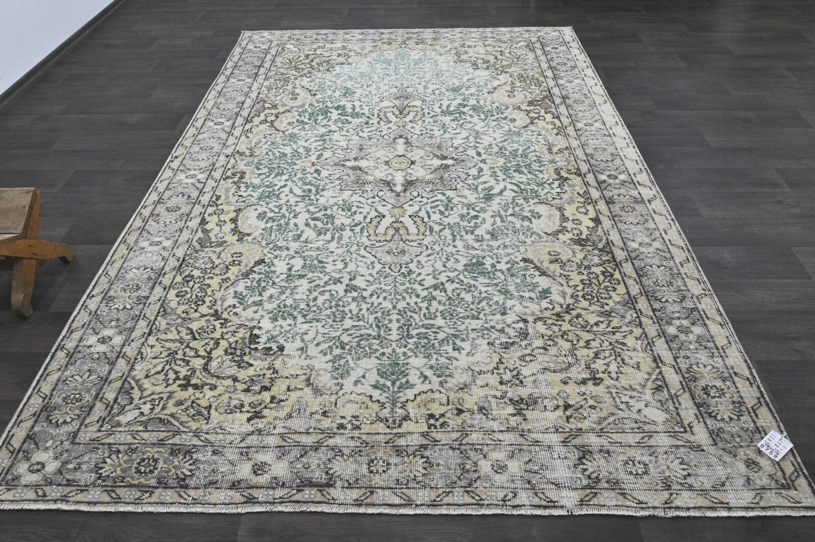 Oushak Turkish Vintage Rug 7×10 Kilim Rug Anatolian Handmade Boho Decor BEIGE