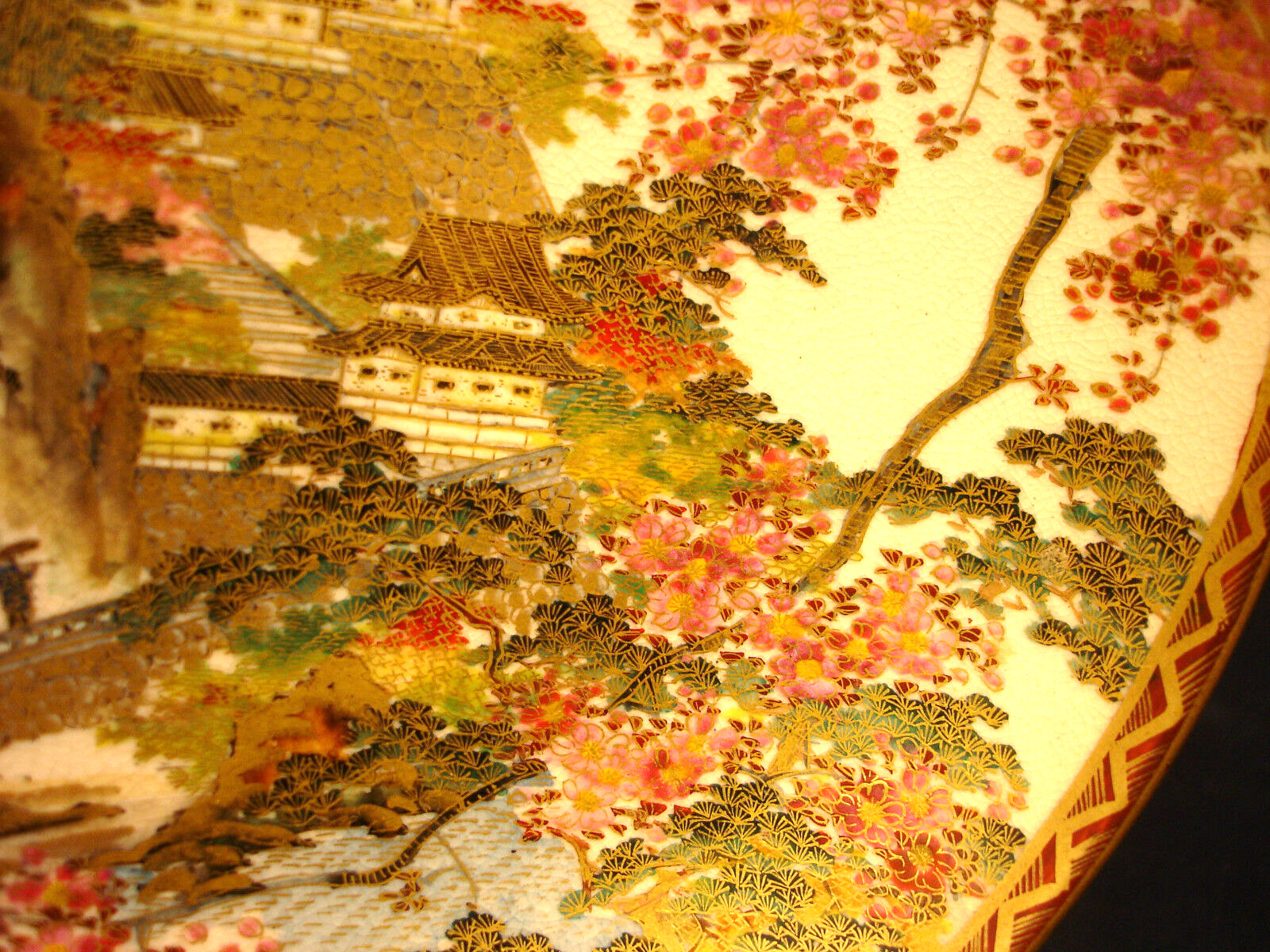 8 5/8″ D MARKED Koshida JAPANESE TAISHO PERIOD SATSUMA PLATE