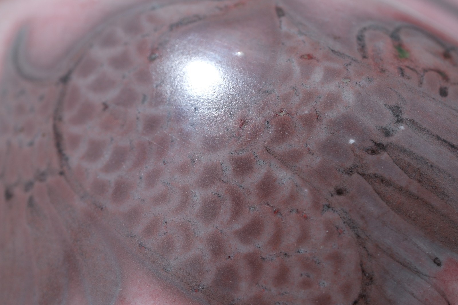 0262 Copper-Red Glazed Jar with Cloud and Phoenix Type A