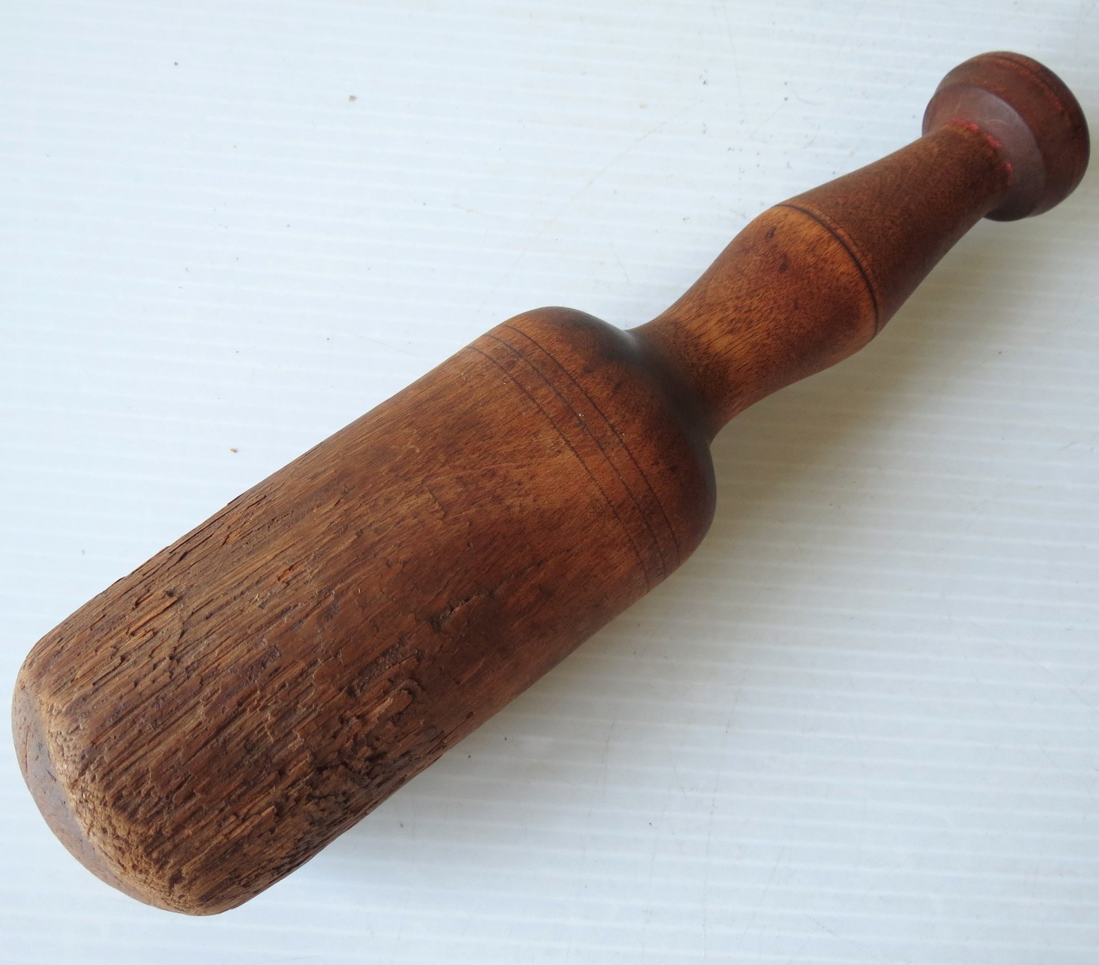 Antique Hand Turned Maple MORTAR & PESTLE 6″