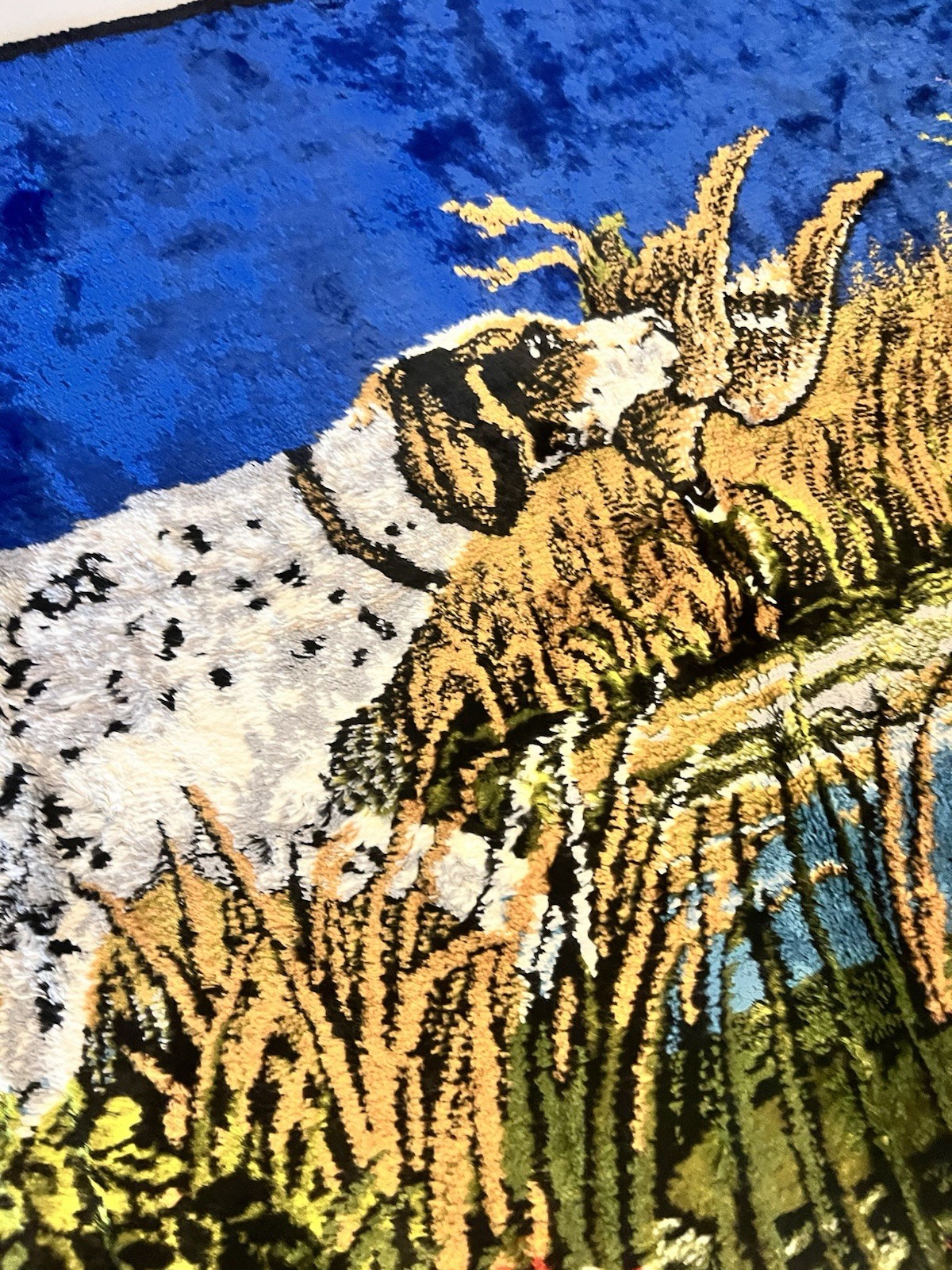 Vintage Wall Hanging Tapestry – Duck Hunting English Setter MCM Hunting Cabin