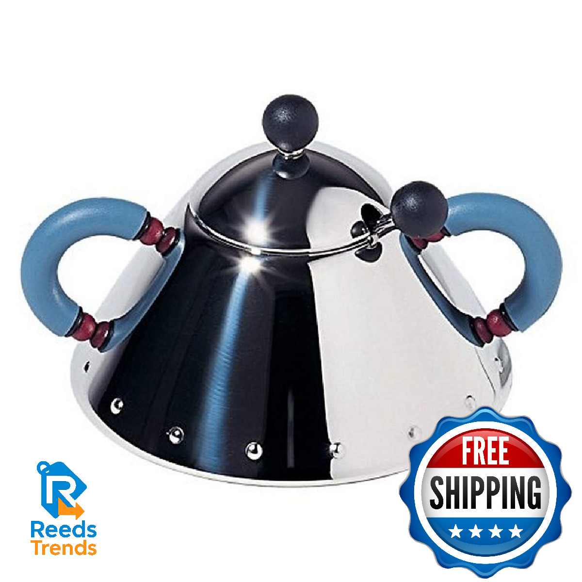 Alessi Michael Graves Sugar Bowl And Spoon