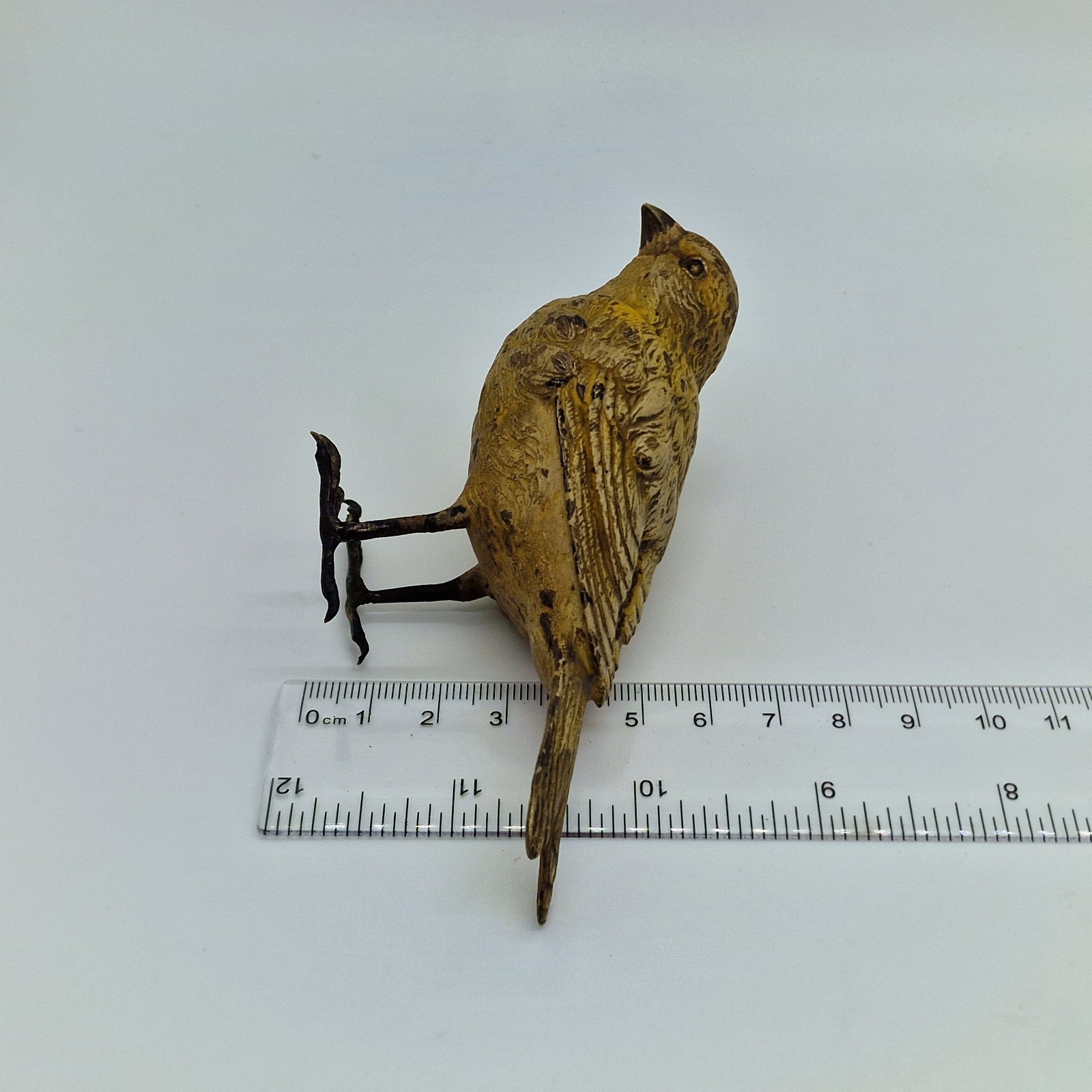 Austrian Cold Painted Bronze Bird Figurine Vienna Style C1900